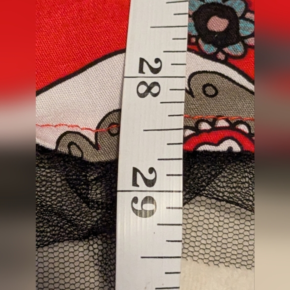 Oten Sugar Skull Rockabilly Pinup Dress Medium - Picture 13 of 15